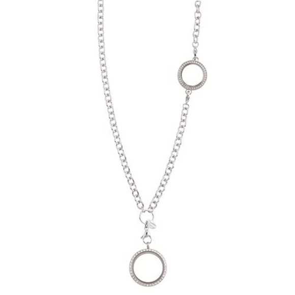 Origami Owl 30 Silver Over The Heart Chain New Boutique